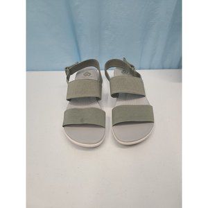 Clarks Womens Arla Jacory Sandal Size 7 Wedge Elastic Slingback Olive Washable